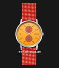 Skagen Kristoffer SKW6527 Red Recycled Woven Men Dual Tone Dial Dual Tone Leather Strap-0