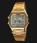 SKMEI 1123GD Digital Dial Gold Stainless Steel Strap-0
