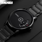 SKMEI 1260LBKBK Black Dial Black Leather Strap-4