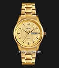 SKMEI 1261GD Gold Dial Gold Stainless Steel Strap-0