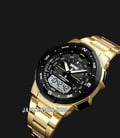 SKMEI 1370GD Digital Analog Dial Gold Stainless Steel Strap-3