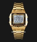 SKMEI 1381GD Digital Dial Gold Stainless Steel Strap-0