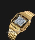 SKMEI 1381GD Digital Dial Gold Stainless Steel Strap-3