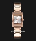 SKMEI 1388RG Ladies Silver Sunray Dial Rose Gold Stainless Steel Strap-0
