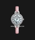 SKMEI Beauty Glowy Fashion 9162RS Ladies Mother Of Pearl Dial Red Rose Leather Strap-0