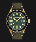 Spinnaker Vintage Cahill SP-5033-05 Men Green Dial Green Leather Strap + Extra Strap-0