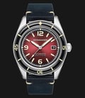 Spinnaker Fleuss SP-5055-07 Automatic Oxblood Red Dial Blue Navy Leather Strap-0