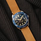 Spinnaker Vintage Croft SP-5058-08 Men Azure Blue Dial Tan Leather Strap-1