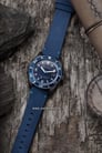 Spinnaker Vintage Wreck SP-5065-02 Men Black Dial Blue Leather Strap-5