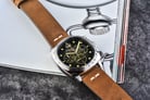 Spinnaker Hull SP-5068-02 Chronograph Pine Green Dial Brown Leather Strap-2