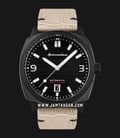 Spinnaker Hull SP-5073-03 Riviera Automatic Men Black Dial Beige Leather Strap-0