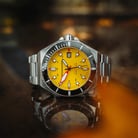 Spinnaker Dumas SP-5081-II Automatic Hornet Yellow Dial Stainless Steel Strap-4