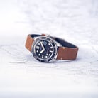 Spinnaker Croft SP-5100-01 Mid Size Automatic Men Anchor Black Dial Brown Leather Strap-3