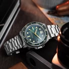 Spinnaker Hull Diver SP-5106-33 Automatic Emerald Pearl Dial Stainless Steel Strap Limited Edition-5