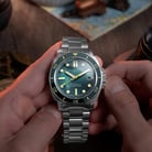 Spinnaker Hull Diver SP-5106-33 Automatic Emerald Pearl Dial Stainless Steel Strap Limited Edition-7
