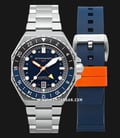 Spinnaker Dumas SP-5119-22 Automatic Navy Black Blue Dial Stainless Steel Strap + Extra Strap-0