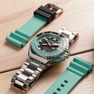 Spinnaker Dumas SP-5119-33 Dark Turquoise Automatic Black Dial Stainless Steel Strap + Extra Strap-5