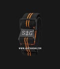 Strap Guy MN-BLK-ORG-02-19B Black Nylon 2 Orange Stripe Black Folding Clasp-1