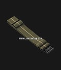 Strap Guy MN-OLG-SND-20B Olive Green Nylon Sand Stripe Black Folding Clasp-0
