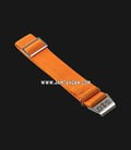 Strap Guy MN-ORG-20A Orange Nylon Silver Folding Clasp-0