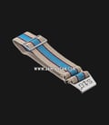 Strap Guy MN-SND-CYN-EX-20A Sand Nylon Dual Color Stripe Silver Folding Clasp-0
