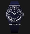 Swatch GN254 Blue Ben Navy Dial Navy Silicone Strap-0