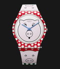 Swatch Originals GR169 Petit Cochon White Piggy Dial Multicolour Rubber Strap-0