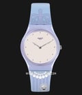 Swatch Originals GV131 Curtsy White Dial Blue Rubber Strap-0