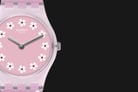 Swatch LP156 Minou Minou Pink Dial Light Pink With Three White Cats Silicone Strap-3