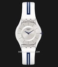 Swatch Time to Swatch SFE112 Mediolino Silver Dial Dual Tone Silicone Strap-0