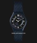Swatch Skin SFN123 Blaumann Black Dial Blue Leather Strap-0