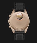 Swatch X Omega Bioceramic Moonswatch SO33C100 Speedmaster Light Brown Dial Black Velcro Strap-2