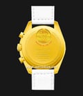 Swatch X Omega Bioceramic Moonswatch SO33J100 Speedmaster Yellow Dial White Velcro Strap-2