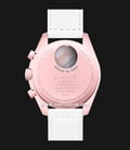 Swatch X Omega Bioceramic Moonswatch SO33P100 Speedmaster Light Pink Dial White Velcro Strap-2