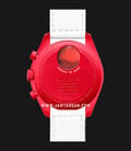 Swatch X Omega Bioceramic Moonswatch SO33R100 Speedmaster White Dial White Velcro Strap-2