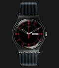 Swatch High-Lands Mix SUOB714 Gaet Black Dial Black Silicone Strap-0