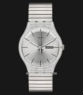 Swatch Originals SUOK700A Resolution Silver Dial Stainless Steel Strap-0