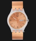 Swatch Originals SUOK707A Rostfrei Rose Gold Dial Rose Gold Stainless Steel Strap-0
