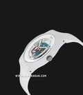 Swatch New Gent Lacquered SUOW100 White Lacquered Skeleton Dial White Silicone Strap-1