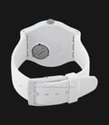 Swatch New Gent Lacquered SUOW100 White Lacquered Skeleton Dial White Silicone Strap-2