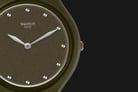 Swatch Skinspikes SVOG101 Green Olive Dial Dark Green Silicone Strap-3