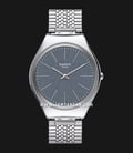 Swatch Skinsportchic SYXS122GG Light Blue Dial Stainless Steel Strap-0