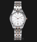 SWISS NAVY 6813LTGRGWH Ladies White Dial Dual Tone Stainless Steel-0