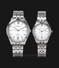 SWISS NAVY 6813MTGRGWH_6813LTGRGWH Classic Steel Couple White Dial Dual Tone Stainless Steel Strap-0