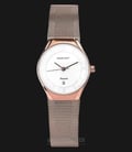 SWISS NAVY 6816LRGWH Tranquility Ladies White Dial Rose Gold Case Rose Gold Stainless Steel Strap-0