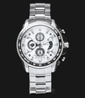 SWISS NAVY 8003MSSWH Man Chronograph White Dial Stainless Steel-0