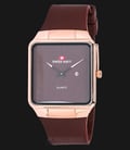 SWISS NAVY 8312MRGBNBN Man Brown Dial Rose-gold Case Brown Leather Strap-0
