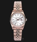 SWISS NAVY 8325LRGWH Ladies Silver Dial Rose Gold Stainless Steel Strap-0