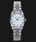 SWISS NAVY 8325LSSWH Ladies White Mother of Pearl Dial Stainless Steel Strap-0