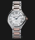 SWISS NAVY Desire 8326LTGRGWH Ladies White Pattern Dial Dual Tone Stainless Steel Strap-0